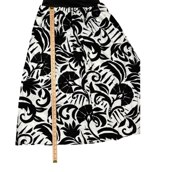 Cupshe Luminous Twilight Floral Black White Maxi Dress Summer Beach NWT - Picture 9 of 9